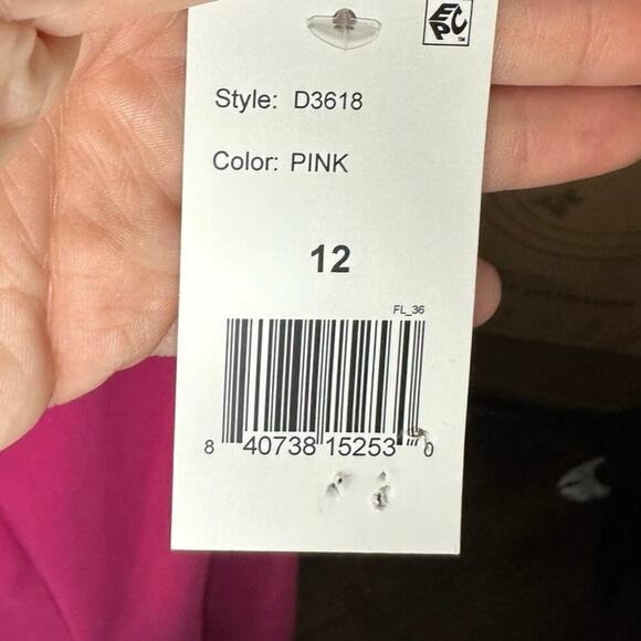 Alexis Admor Women’s Lily High Slit Midi Dress Sz 12 Fuchsia Pink Career  NWT - Picture 7 of 7